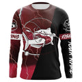 Catfish Fishing tattoo red camo lightning black Custom name performance long sleeve fishing NQS5292