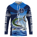 Tarpon fishing blue sea underwater ocean Custom Name performance long sleeve fishing NQS3782