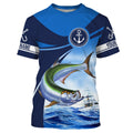 Tarpon fishing blue sea underwater ocean Custom Name performance long sleeve fishing NQS3782