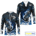 Blue Camo Largemouth Bass fishing Custom sun protection Bass fishing, Bass fishing team NQS9994