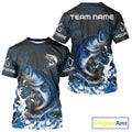 Blue Camo Largemouth Bass fishing Custom sun protection Bass fishing, Bass fishing team NQS9994