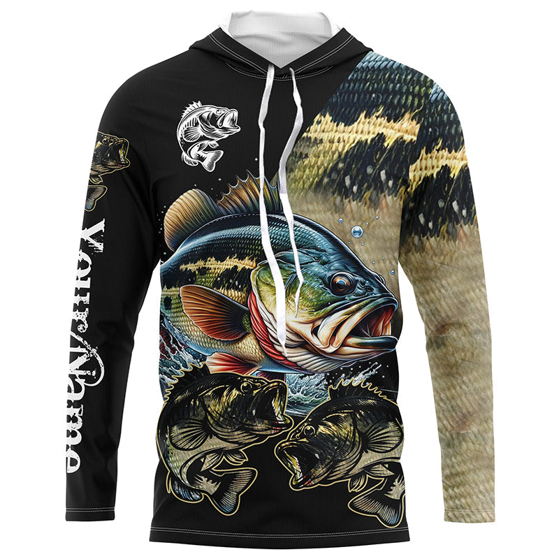 Largemouth Bass Fishing Scale Customize Name All Over Printed Personalized Fishing Gift NQS230