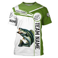 Largemouth Bass fishing clothes green Custom fishing, Long sleeve fishing with hood NQS3084