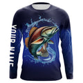 Redfish Puppy Drum Fishing blue lightning Customized Name Long sleeve Fishing NQS301