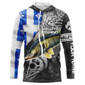 Quebec Flag walleye Fishing Custom long sleeve performance Fishing, walleye Fishing NQS4179