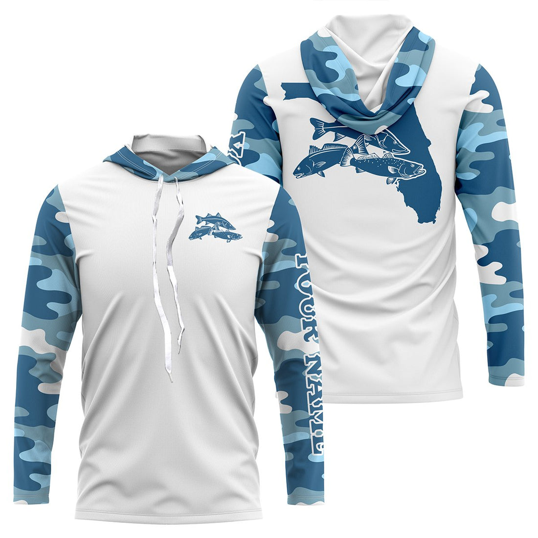 Inshore slam Florida fishing Redfish, Trout, Snook patriotic fishing Custom gift for fisherman NQS2686