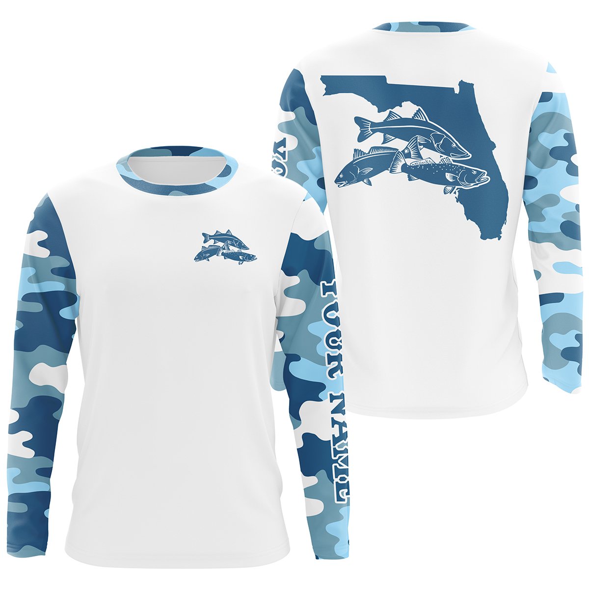 Inshore slam Florida fishing Redfish, Trout, Snook patriotic fishing Custom gift for fisherman NQS2686