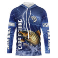 Carp Fishing blue lightning custom performance Long Sleeve tournament fishing NQS9235