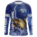 Carp Fishing blue lightning custom performance Long Sleeve tournament fishing NQS9235