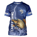 Carp Fishing blue lightning custom performance Long Sleeve tournament fishing NQS9235