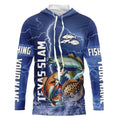 Texas Slam Fishing blue lightning custom performance Long Sleeve tournament fishing NQS9236