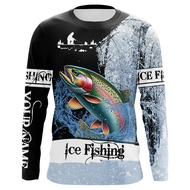 Rainbow Trout Ice Fishing 3D All Over Printed For Fisherman, gift for fishing lovers NQS303