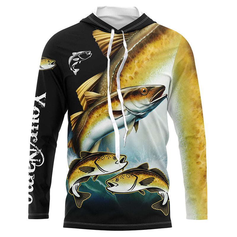 Pollock Fishing Customize Name UV protection long sleeves fishing, Personalized Fishing Gift NQS6893