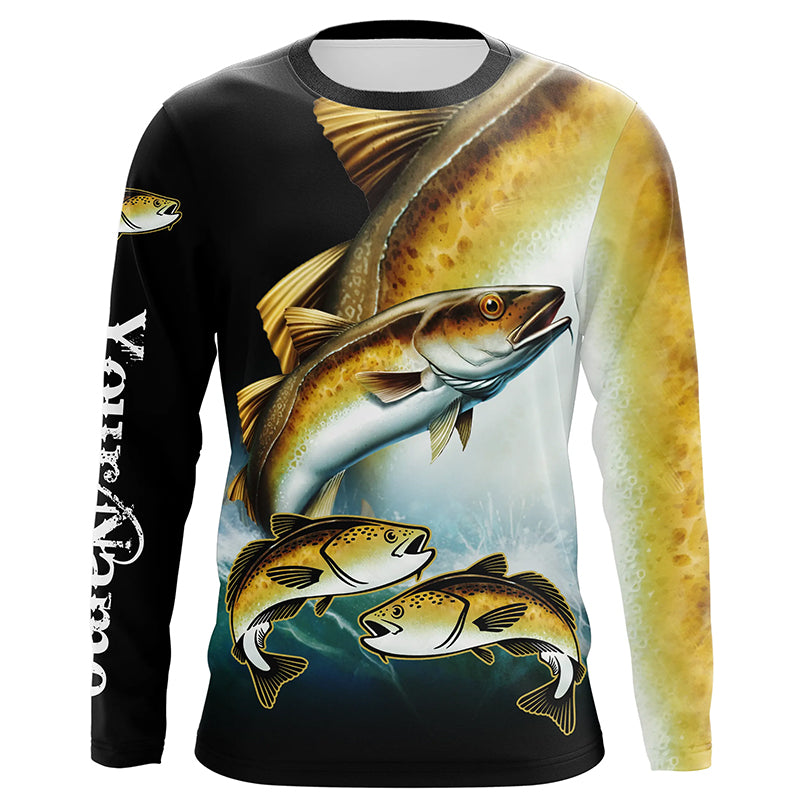 Pollock Fishing Customize Name UV protection long sleeves fishing, Personalized Fishing Gift NQS6893