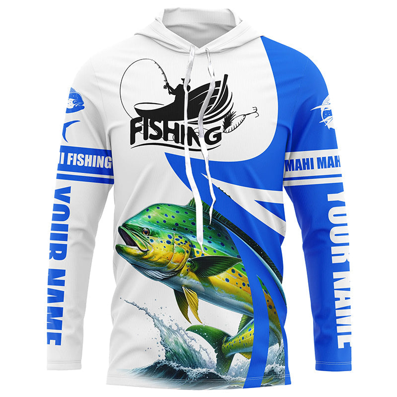 Mahi mahi fishing Custom sun protection long sleeve fishing, Dorado fishing | Blue NQS5320