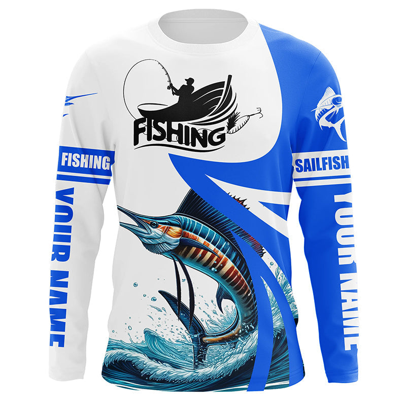 Sailfish fishing Custom sun protection long sleeve fishing, Sailfish fishing | Blue NQS5321