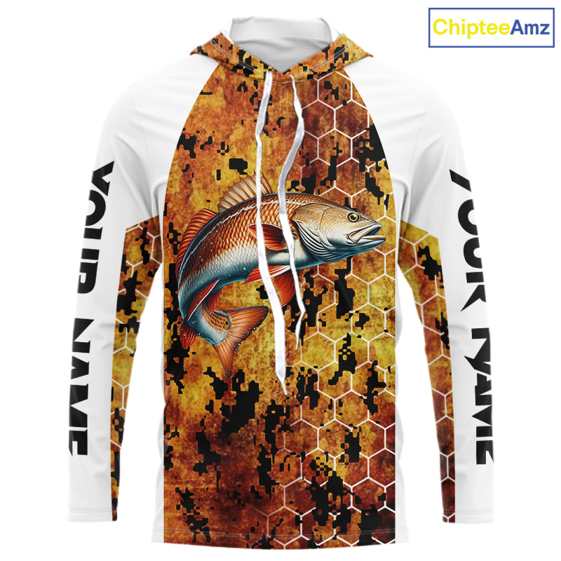 Redfish Fishing Scales Camo custom performance long sleeve Redfish fishing