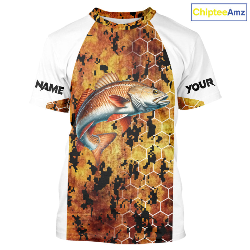 Redfish Fishing Scales Camo custom performance long sleeve Redfish fishing