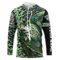 Crappie fishing Custom name Long Sleeve UV protection for anglers NQS1038