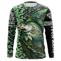 Crappie fishing Custom name Long Sleeve UV protection for anglers NQS1038
