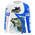Crappie fishing Custom Name sun protection long sleeve fishing, Crappie fishing | Blue NQS5032