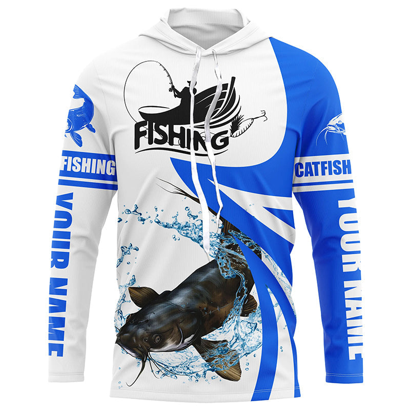 Flathead Catfish fishing Custom UV protection long sleeve fishing, Catfish fishing | Blue NQS5033