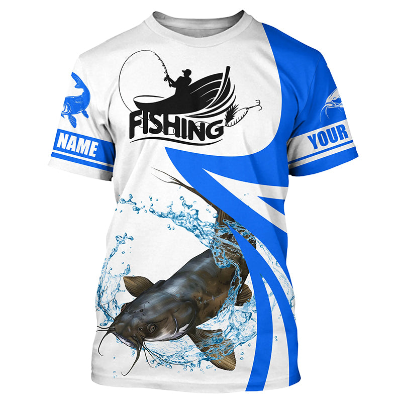 Flathead Catfish fishing Custom UV protection long sleeve fishing, Catfish fishing | Blue NQS5033