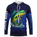 Mahi Mahi Fishing blue lightning 3D All Over printed Customized Name Dorado Fishing apparel NQS314