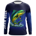 Mahi Mahi Fishing blue lightning 3D All Over printed Customized Name Dorado Fishing apparel NQS314