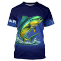 Mahi Mahi Fishing blue lightning 3D All Over printed Customized Name Dorado Fishing apparel NQS314