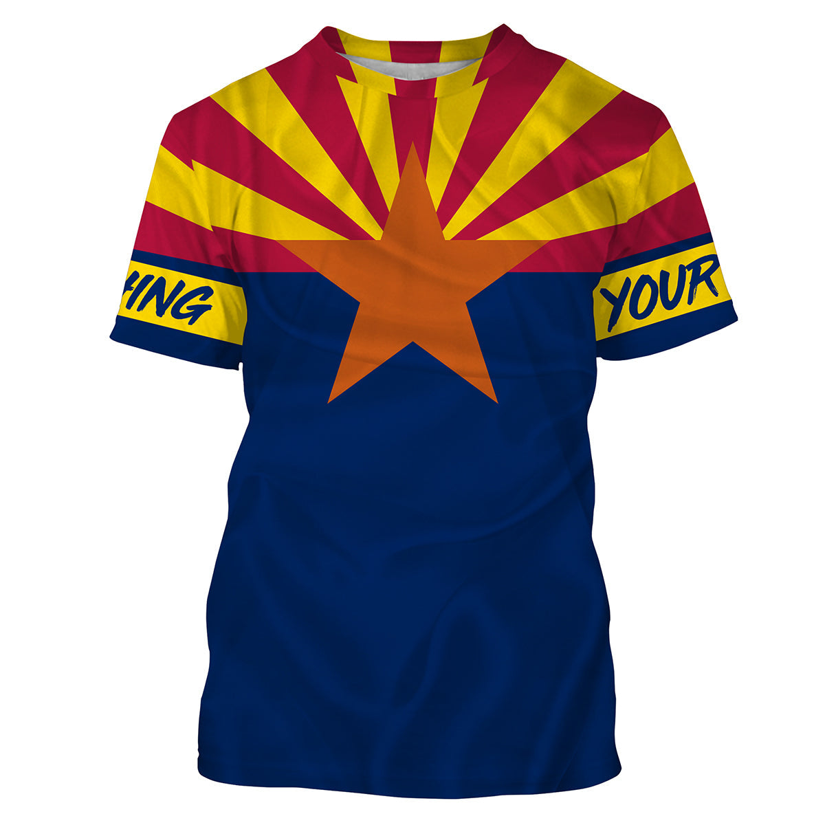 Arizona fishing flag Custom Long Sleeve performance, personalized Fishing NQS3512