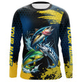 Blue and Yellow Camo Mahi Mahi ( Dorado), Wahoo, Tuna fishing custom saltwater fishing NQS9036