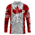 Canada Walleye Fishing tattoo Custom long sleeve performance fishing, Walleye fishing NQS3360