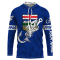 Customized Alberta long sleeve fishing Alberta Flag Fish hook skull performance fishing NQS3517