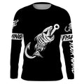 Customized black Fish hook skull reaper sun protection performance long sleeve fishing NQS3518