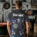Purple Lightning Thunder Skull Darts, Custom Team Darts Outfit NQS9446