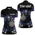 Purple Lightning Thunder Skull Darts, Custom Team Darts Outfit NQS9446