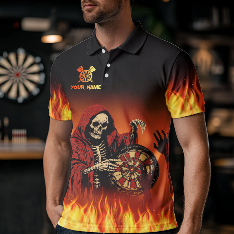 Flame Skull Reaper Darts Custom Team Darts Outfit NQS9447
