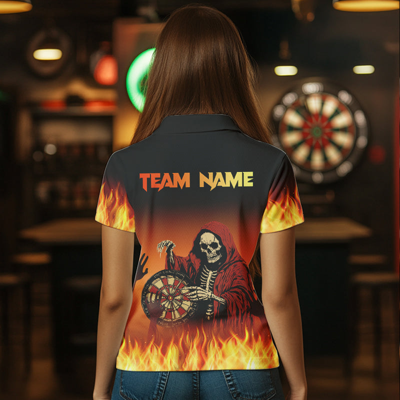 Flame Skull Reaper Darts Custom Team Darts Outfit NQS9447