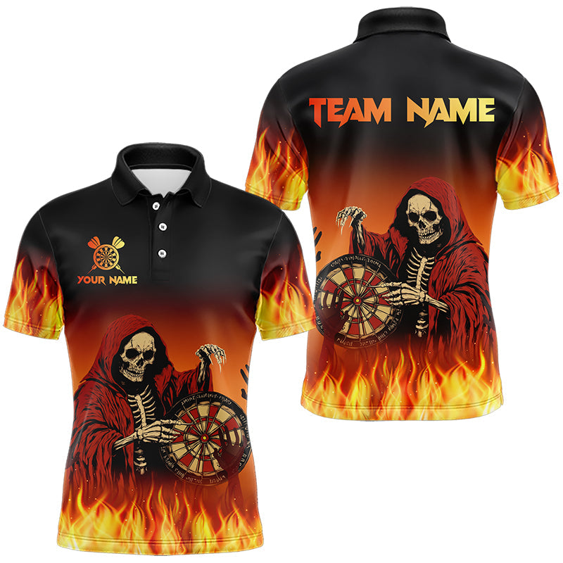 Flame Skull Reaper Darts Custom Team Darts Outfit NQS9447