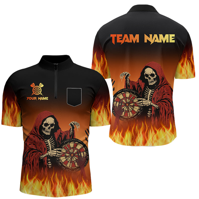 Flame Skull Reaper Darts Custom Team Darts Outfit NQS9447