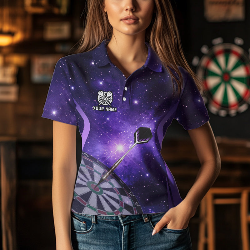 Purple galaxy space Darts Custom Team Darts NQS9448