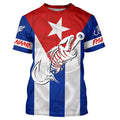 Cuba Fishing Custom Flag Fish hook skull Custom sun protection fishing, women NQS5057