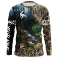 Flathead Catfish Fishing Custom Camouflage long sleeve Fishing, Personalized Catfish Fishing Gift NQS324