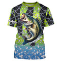 Largemouth Bass Fishing scales customize name performance UV protection long sleeves fishing NQS643