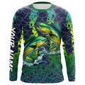 Mahi Mahi Dorado Fishing performance fishing UV protection customize long sleeves NQS644
