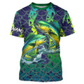 Mahi Mahi Dorado Fishing performance fishing UV protection customize long sleeves NQS644