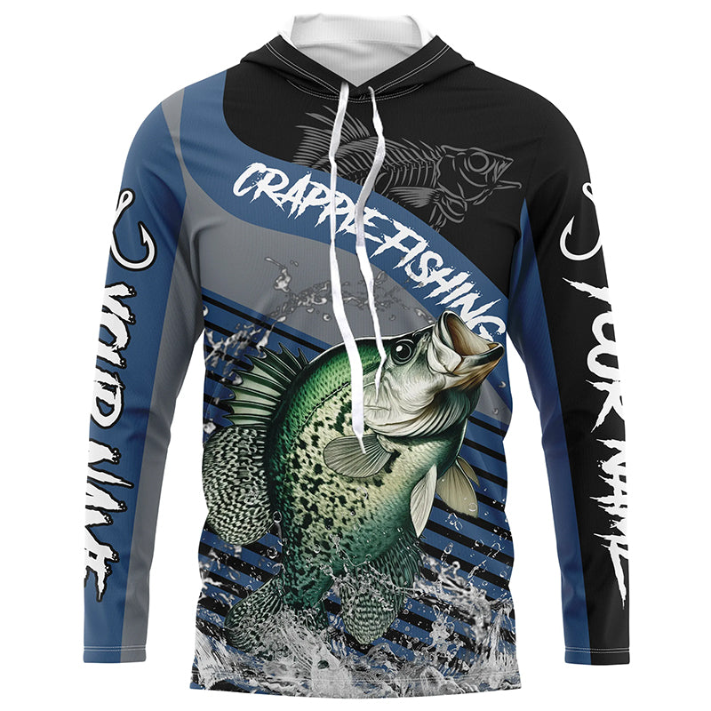 Crappie fishing Custom UV protection fishing long sleeve, Crappie Fishing | Blue NQS8365