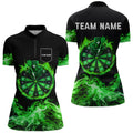 Green Flame Smoke Lucky clover Darts Custom St Patrick Day Team Darts Outfit NQS9452