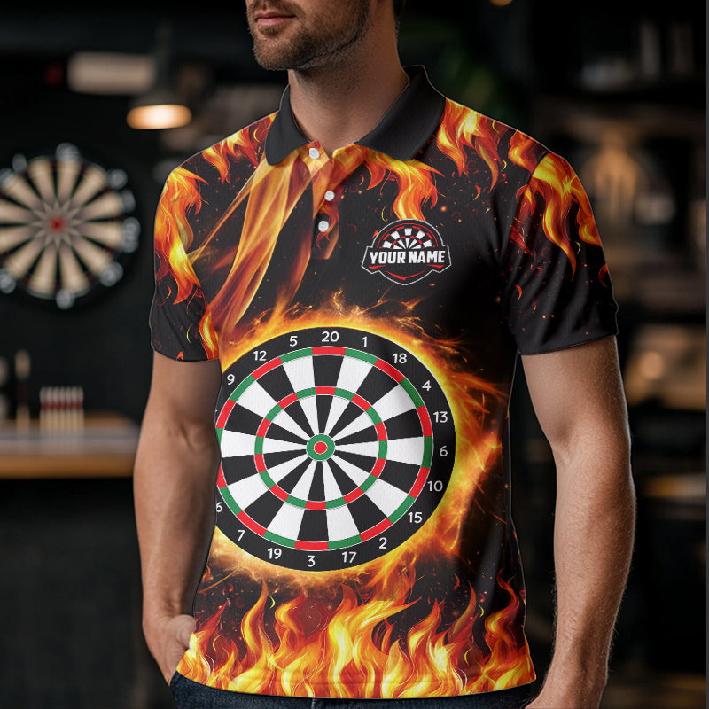 Flame Darboard Fire Pattern Custom Women Darts Team NQS9459